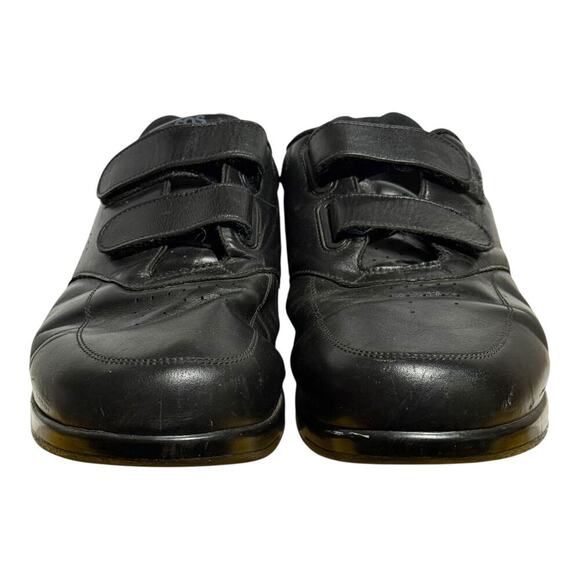SAS Time Out Black Leather Strap Comfort Shoes Men's Size 13 Orthopedic Walking - Picture 2 of 8